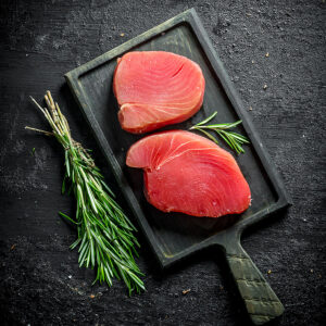 Frisches Thunfischfilet in Premiumqualität