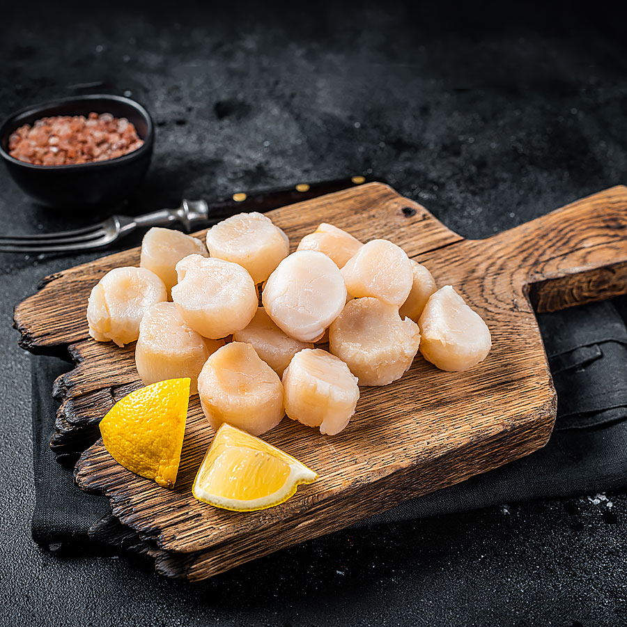 Jakobsmuschelfleisch ohne Schale