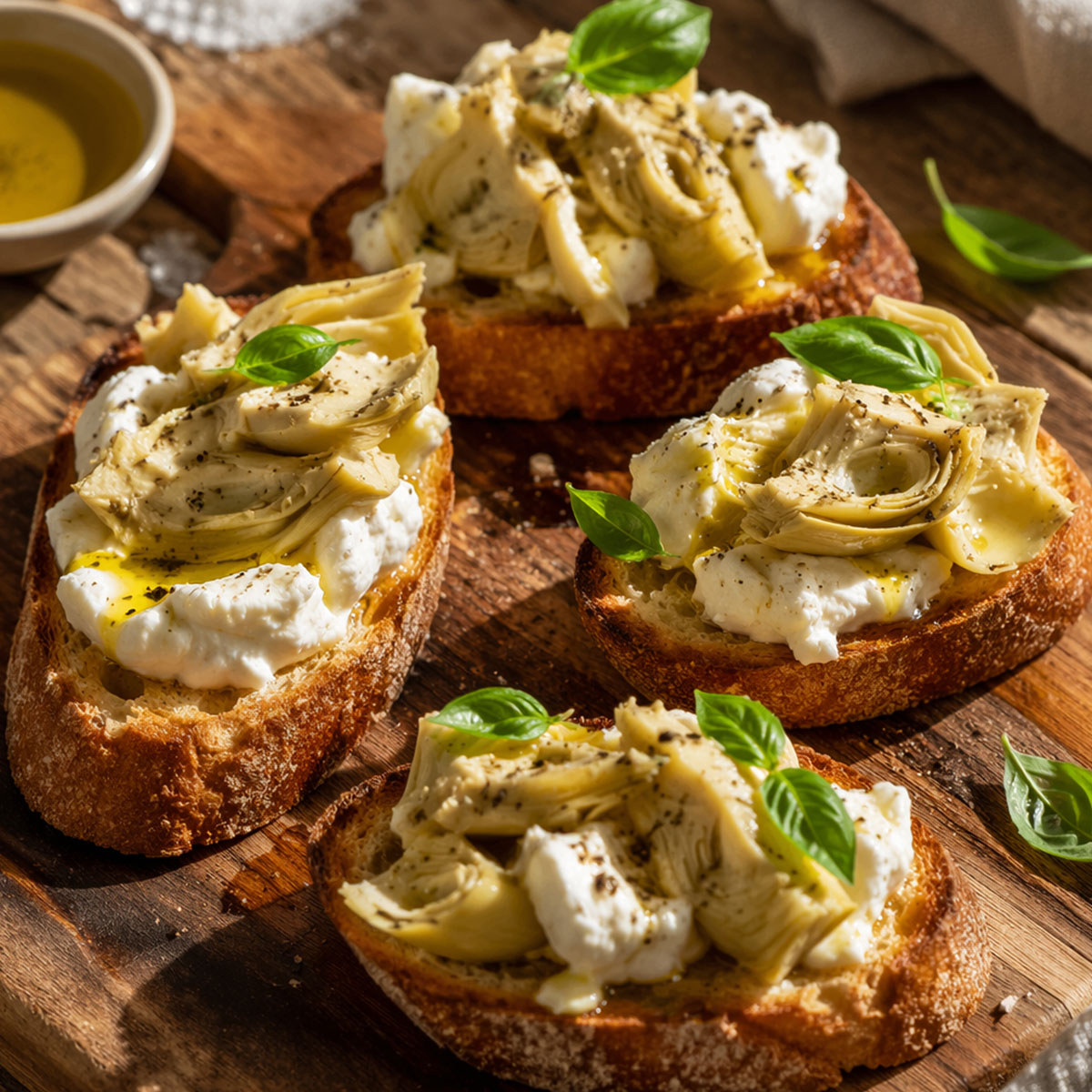 Crostini mit Artischocken
