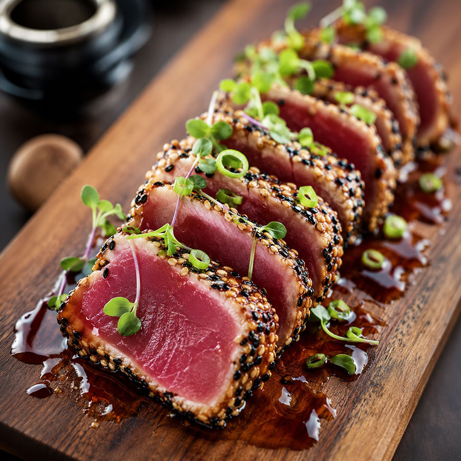 Teriyaki-Thunfischsteak